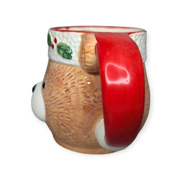 Vintage 1989 Mount Clemens Pottery Ceramic Christmas Teddy Bear Mug NIB - Picture 5 of 13